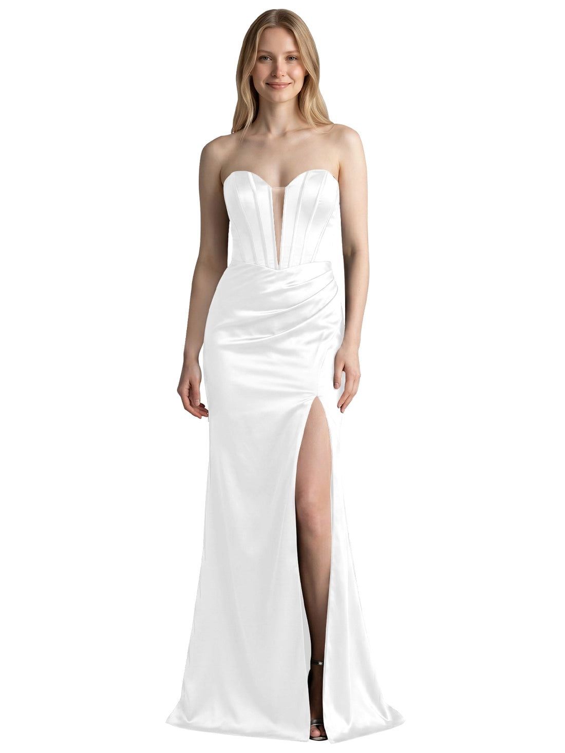 High Slit Sweetheart Prom Dress 