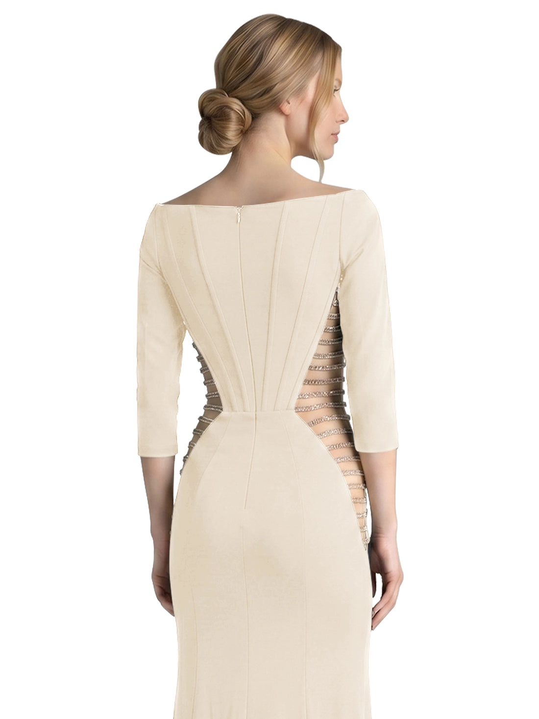 Side Cutout Slit Prom Dress 