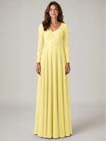 A-line Mother of the Bride Dress with Appliques