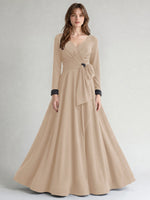 Stretch Satin Mother of the Bride Dress with Crystal