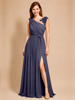 Chiffon Prom Dress with Appliques