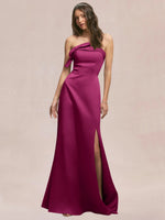 Satin Bow Accent Bridesmaid Dress 