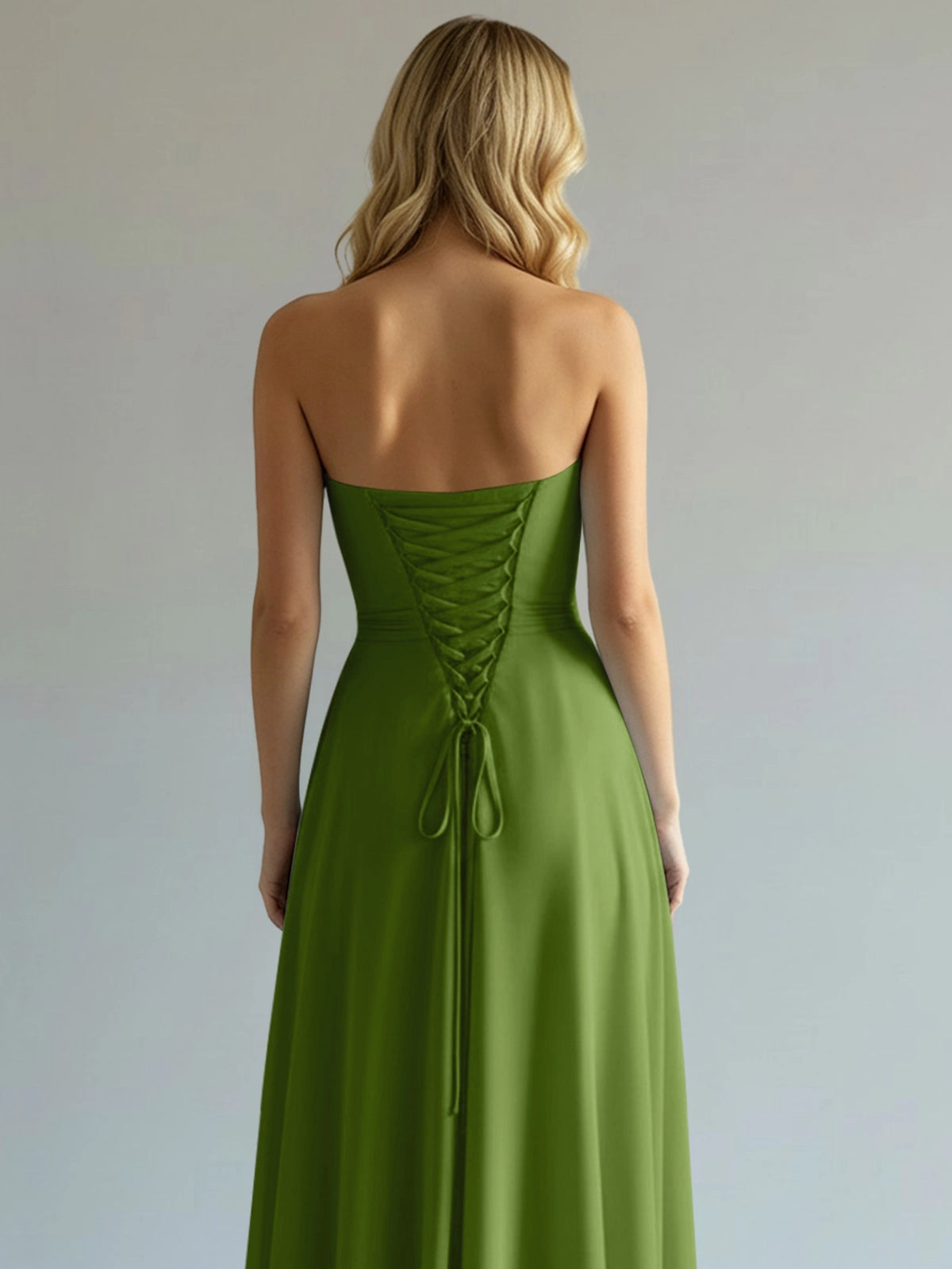 Sweetheart Bridesmaid Dress with Slit 