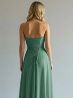 Sweetheart Bridesmaid Dress with Slit 