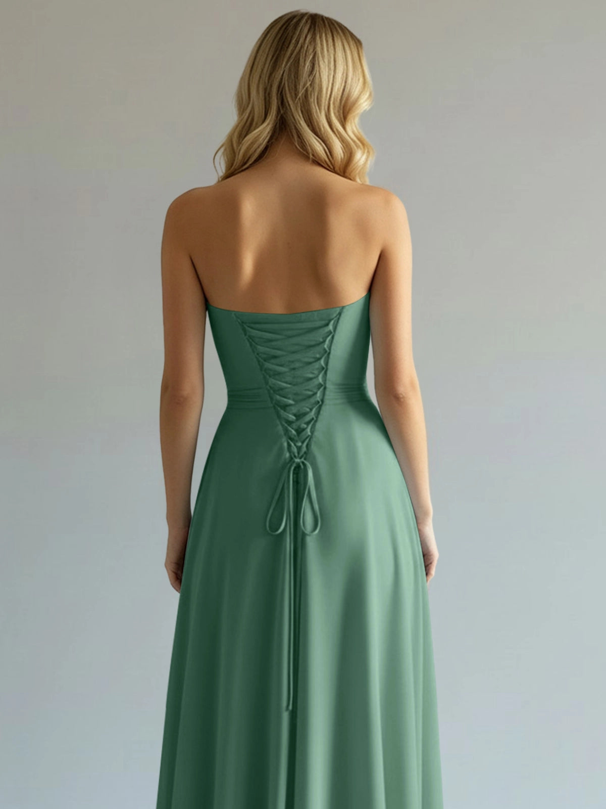 Sweetheart Bridesmaid Dress with Slit 