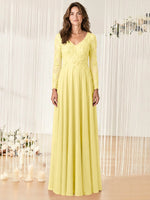 A-line Mother of the Bride Dress with Appliques