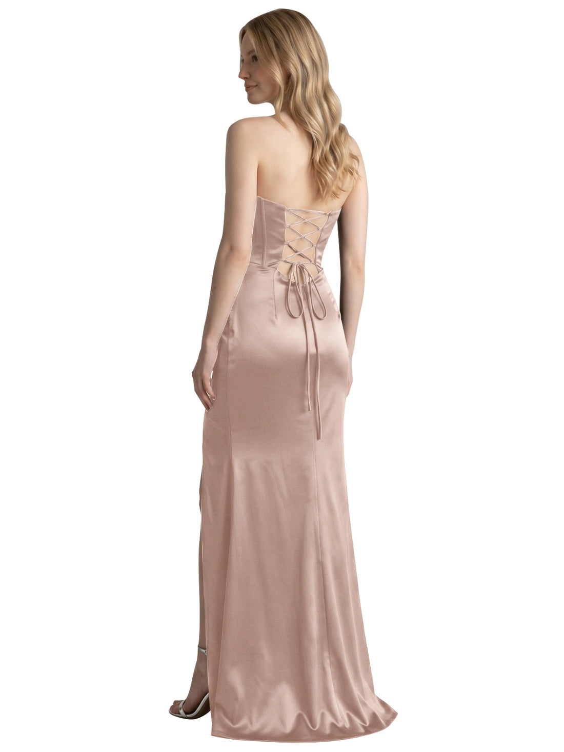 High Slit Sweetheart Prom Dress 