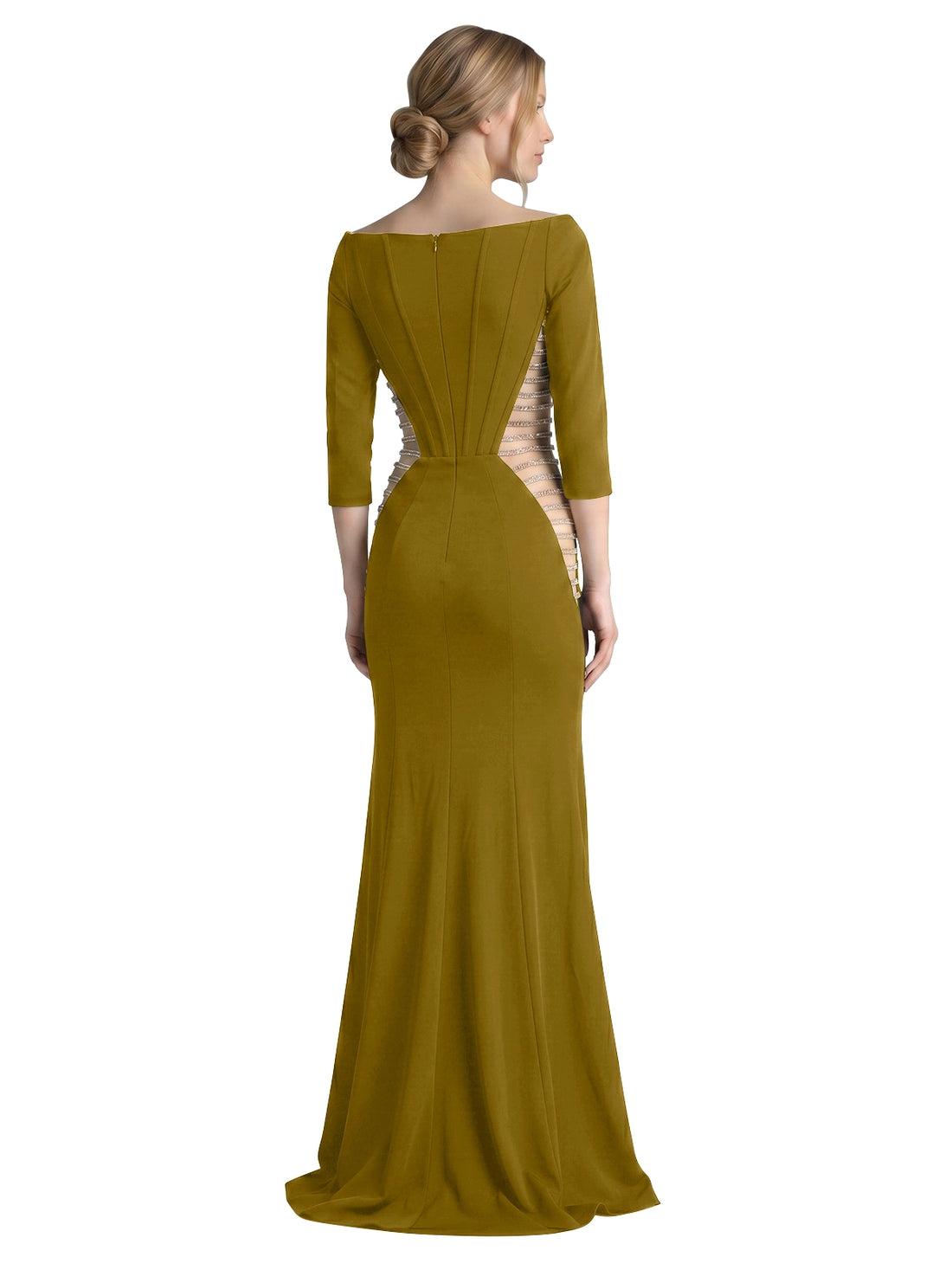 Side Cutout Slit Prom Dress 