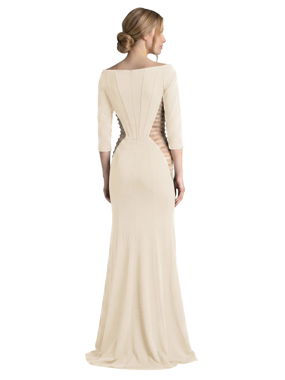 Side Cutout Slit Prom Dress 