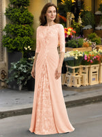 Lace Mother of the Bride Dress with Applique 