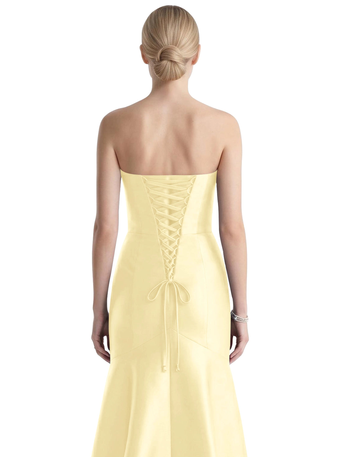 Strapless Ruched Bodice Prom Dress 
