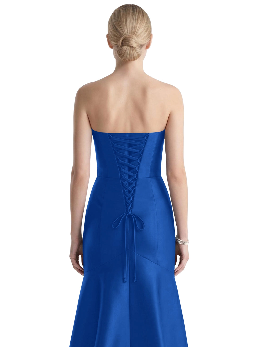 Strapless Ruched Bodice Prom Dress 