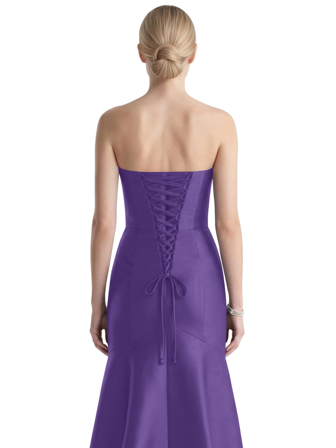 Strapless Ruched Bodice Prom Dress 