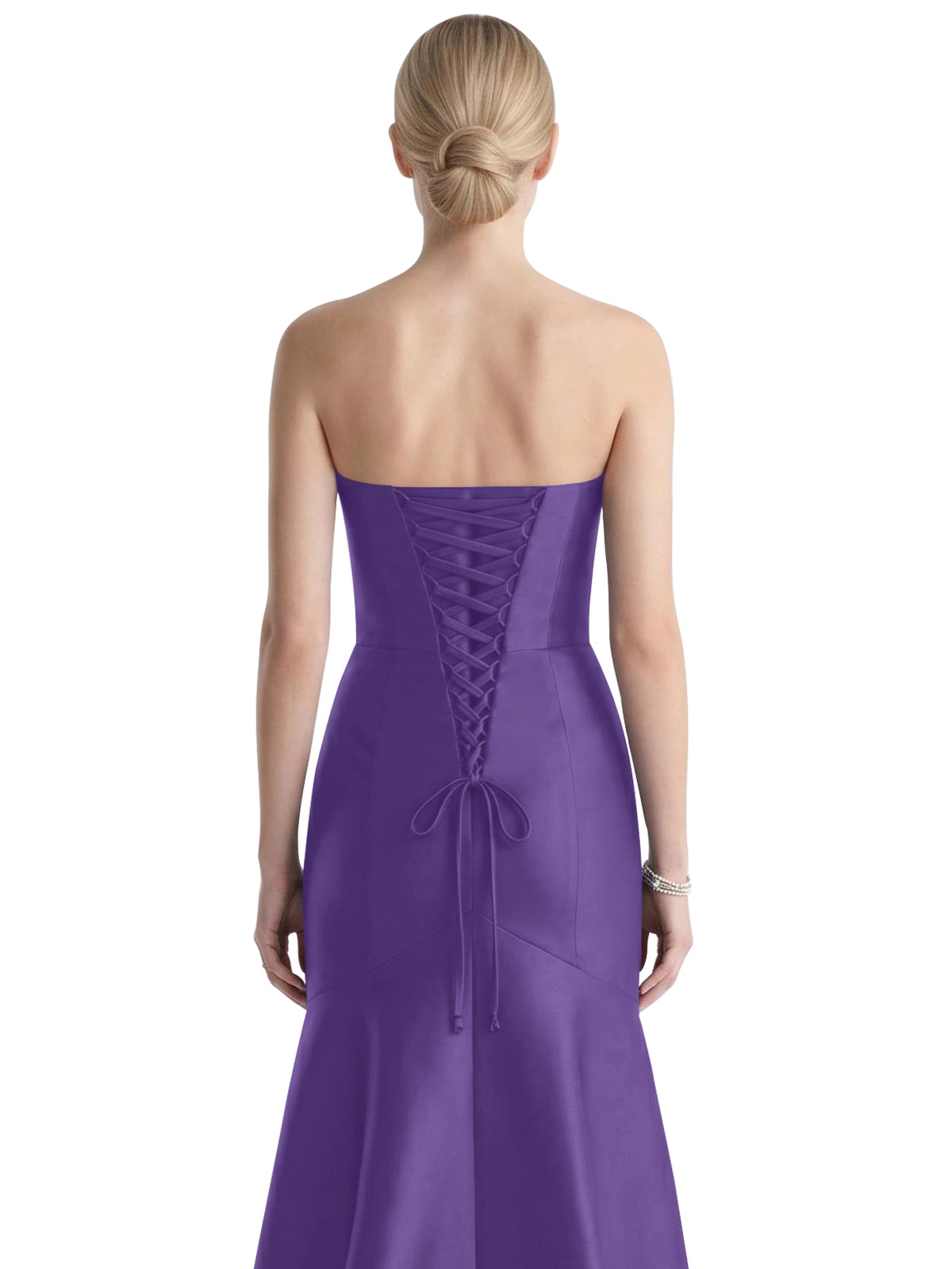 Strapless Ruched Bodice Prom Dress 