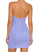 Sparkling Sheath Beading Mini Dress 