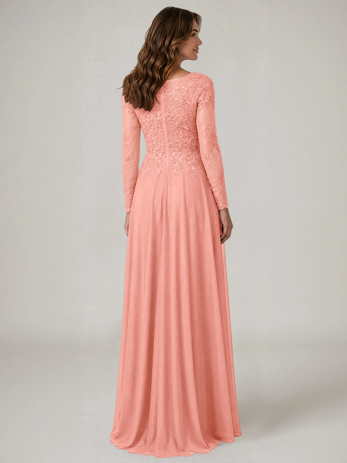 A-line Mother of the Bride Dress with Appliques
