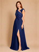 Chiffon Prom Dress with Appliques