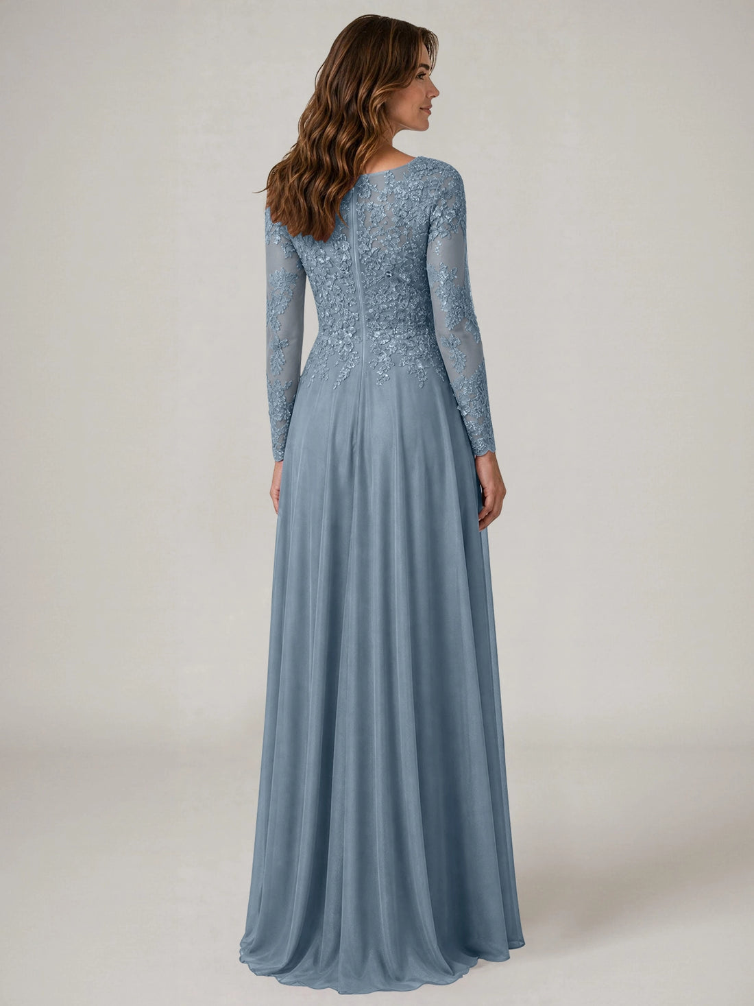 A-line Mother of the Bride Dress with Appliques