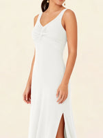 Chiffon Bridesmaid Dress with Slit 