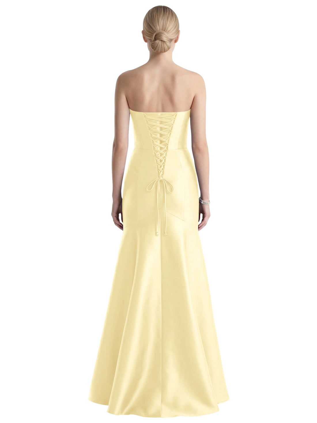 Strapless Ruched Bodice Prom Dress 