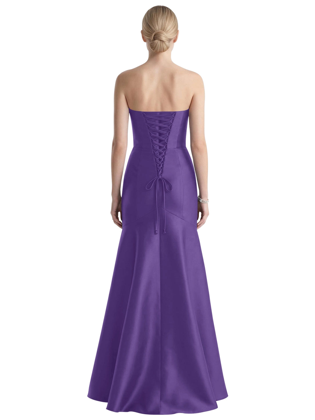 Strapless Ruched Bodice Prom Dress 