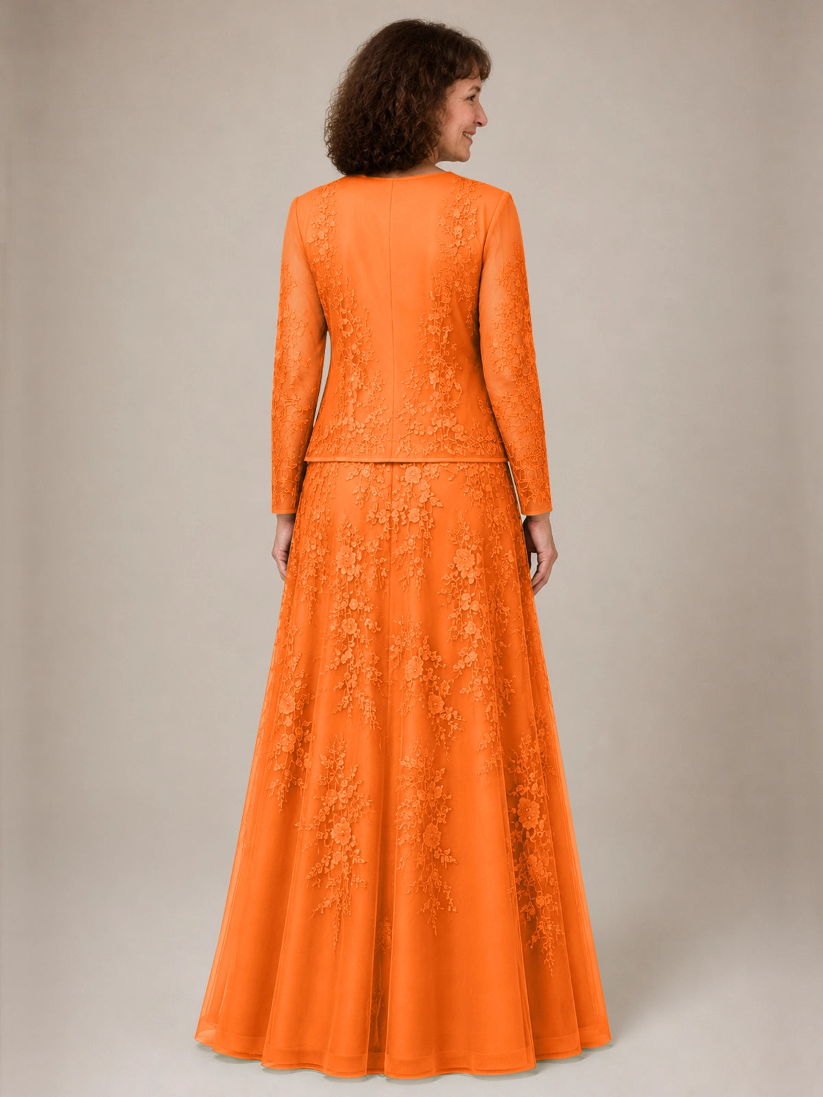 A-line Mother of the Bride Dress with Lace 