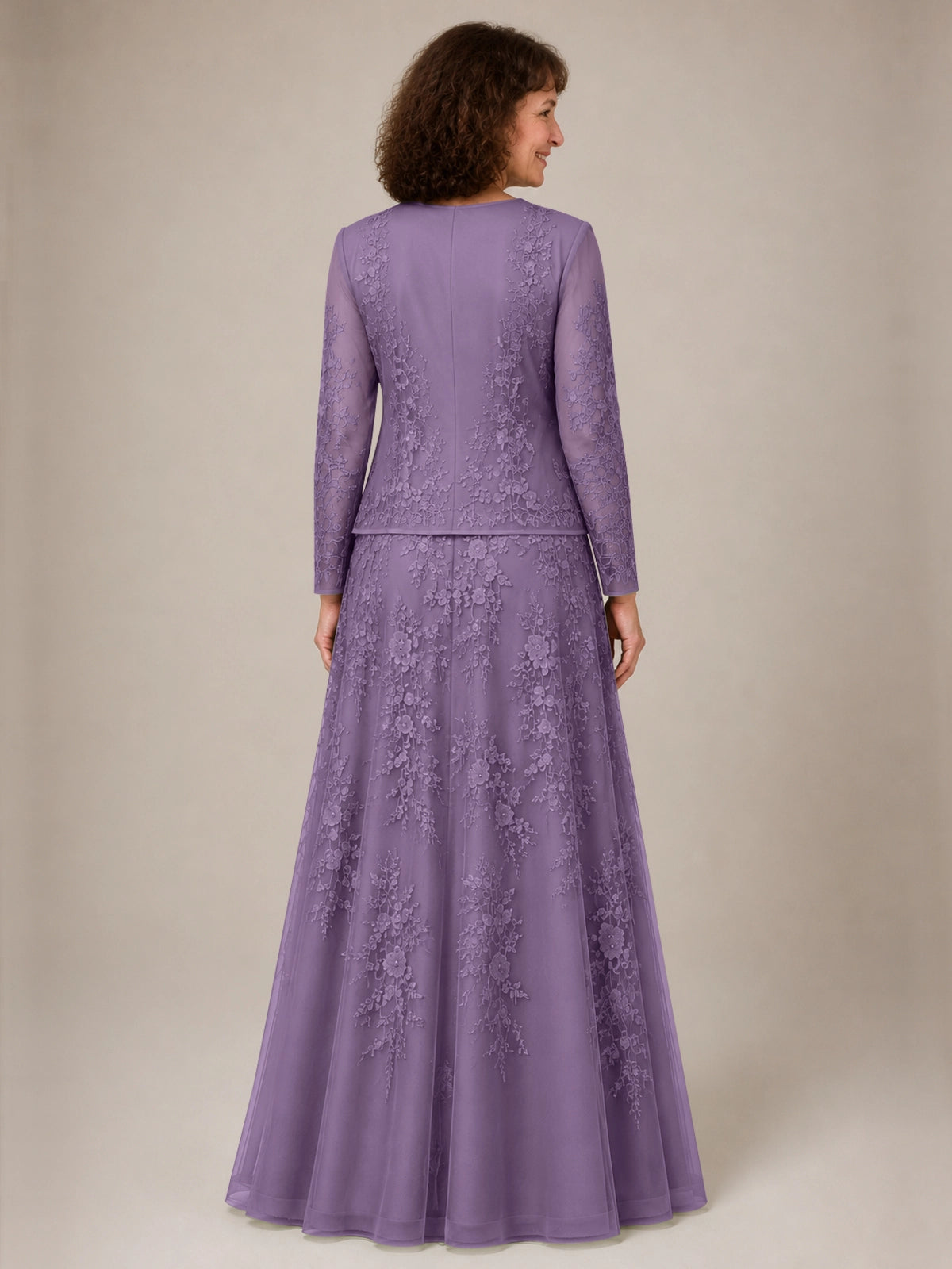 A-line Mother of the Bride Dress with Lace 