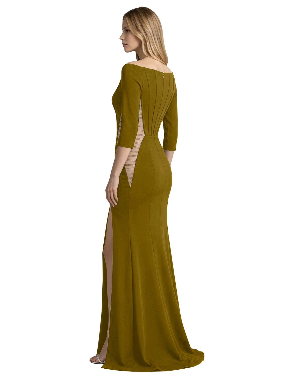 Side Cutout Slit Prom Dress 