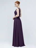 One-Shoulder Side Cut-Out Bridesmaid Dress 