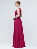 One-Shoulder Side Cut-Out Bridesmaid Dress 
