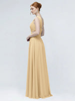 One-Shoulder Side Cut-Out Bridesmaid Dress 