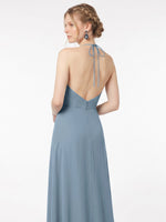 Chiffon Bridesmaid Dress with Halter 