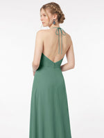 Chiffon Bridesmaid Dress with Halter 