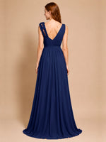 Chiffon Prom Dress with Appliques