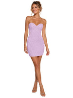 Sparkling Sheath Beading Mini Dress 