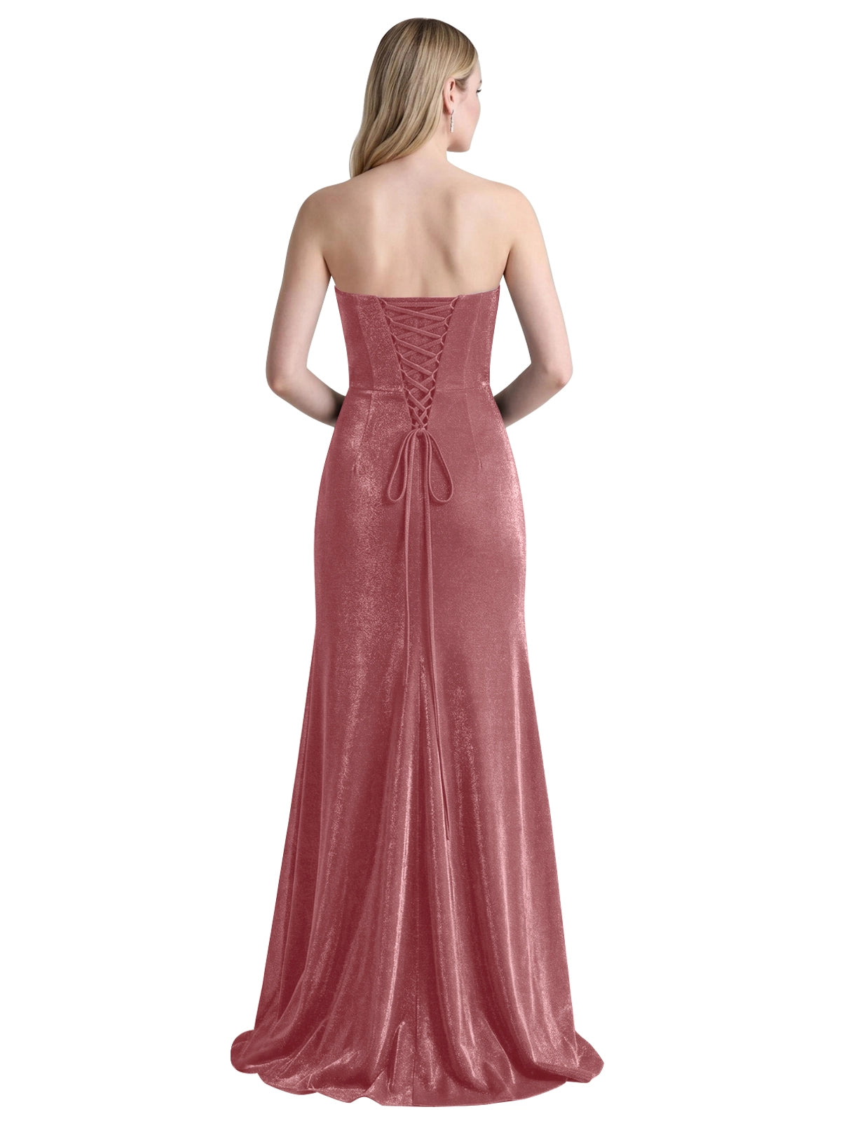 Velvet Prom Dress with Beaded Applique 