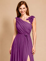 Chiffon Prom Dress with Appliques