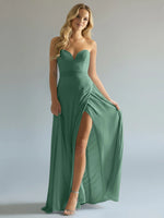 Sweetheart Bridesmaid Dress with Slit 