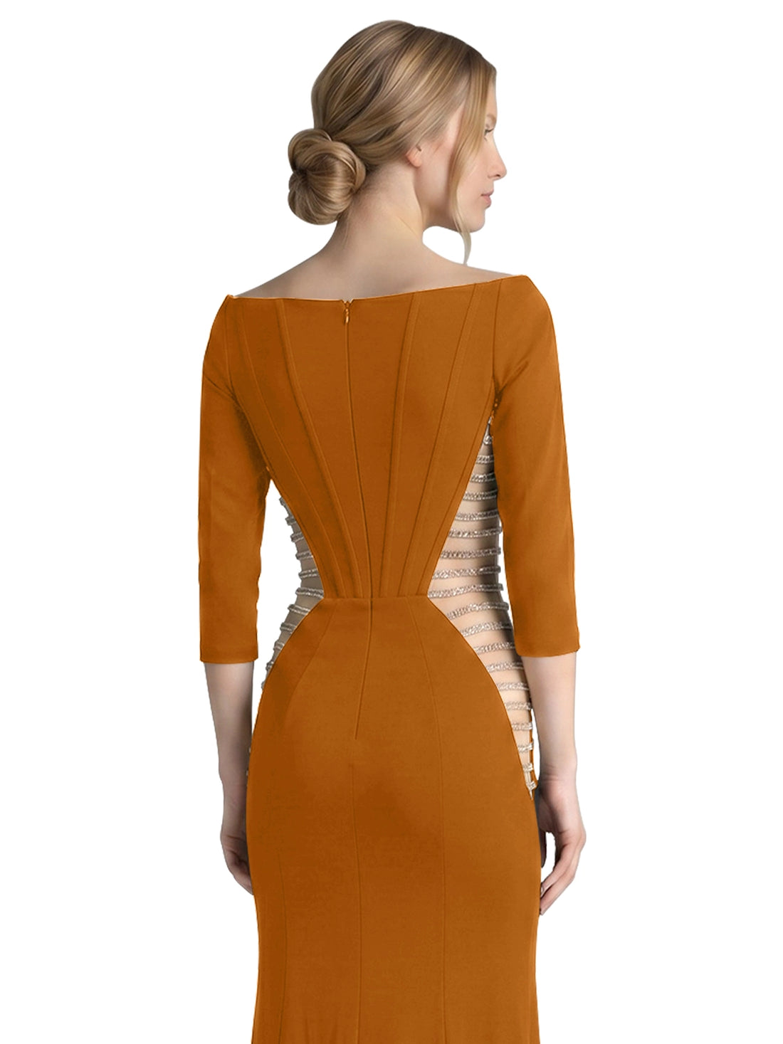 Side Cutout Slit Prom Dress 