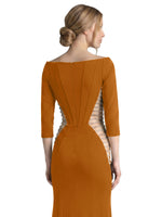 Side Cutout Slit Prom Dress 