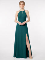 Chiffon Bridesmaid Dress with Halter 
