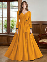 Stretch Satin Mother of the Bride Dress with Crystal