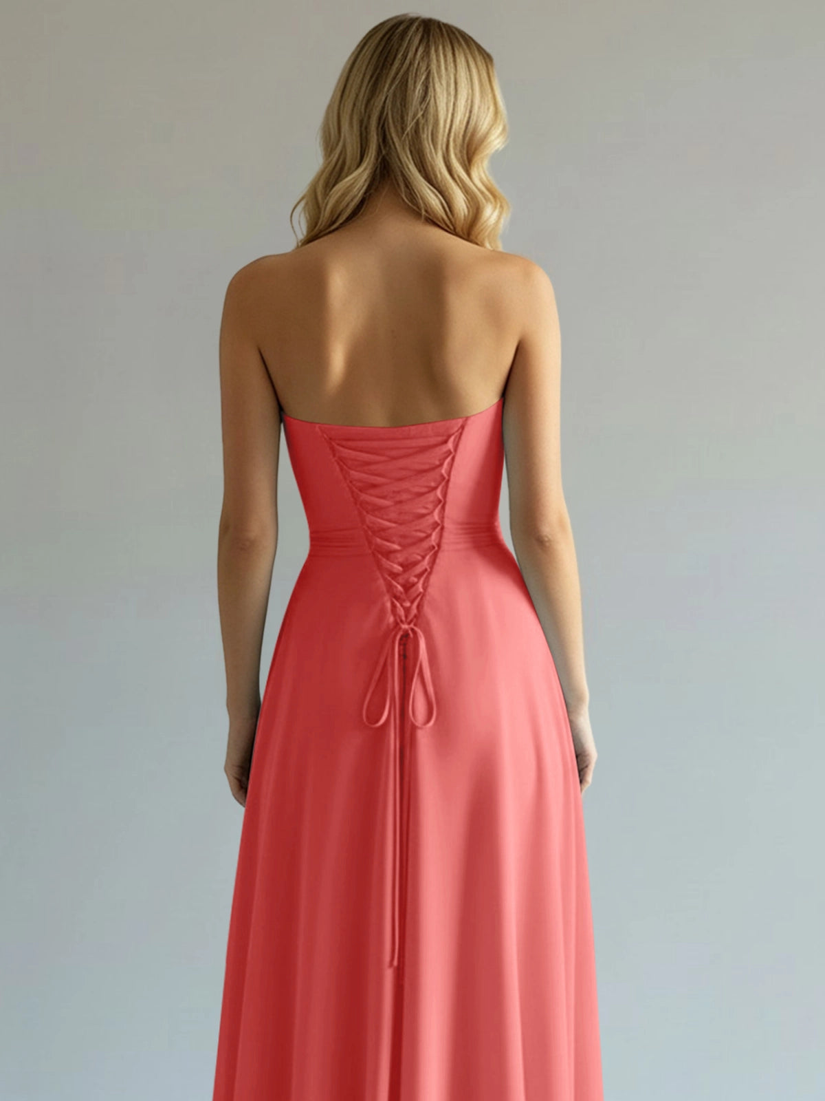 Sweetheart Bridesmaid Dress with Slit 
