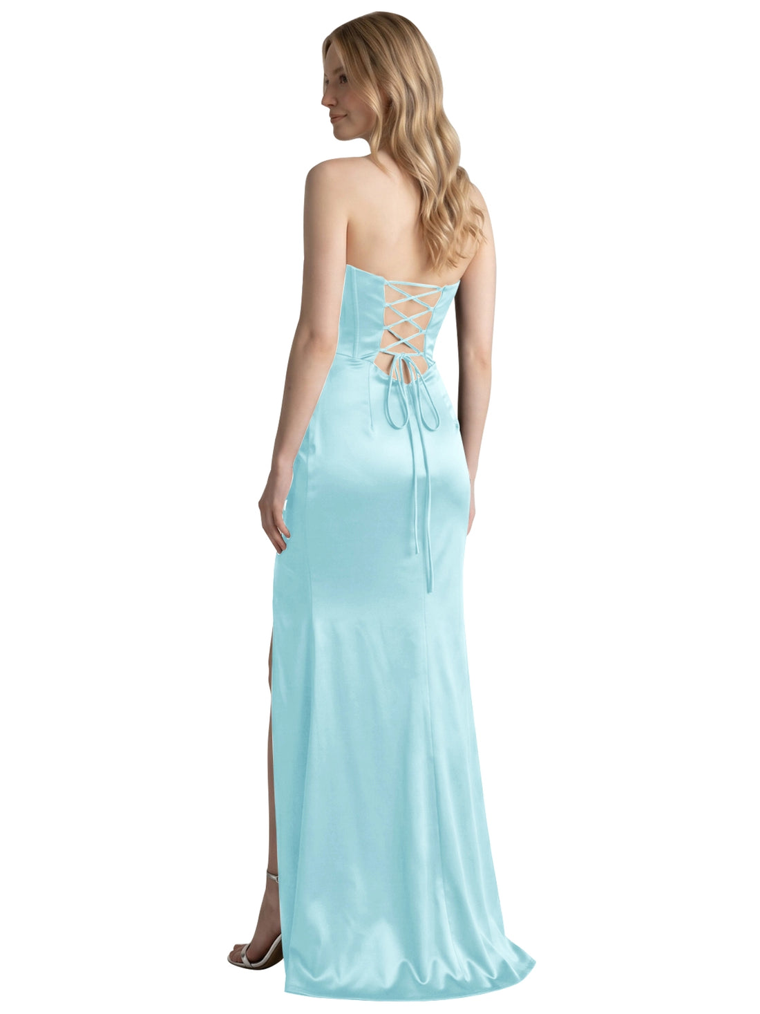High Slit Sweetheart Prom Dress 
