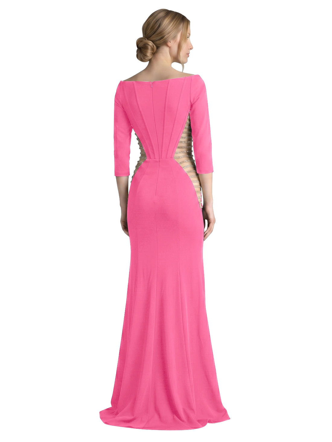 Side Cutout Slit Prom Dress 