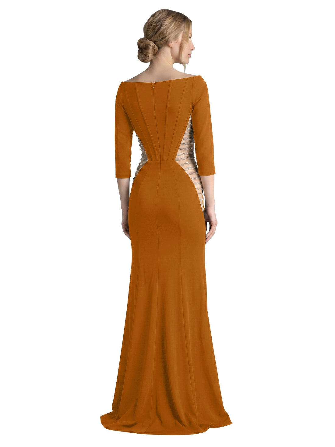 Side Cutout Slit Prom Dress 