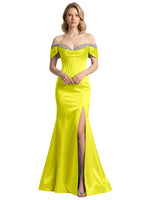 Corset Beaded Trumpet Prom Dress 