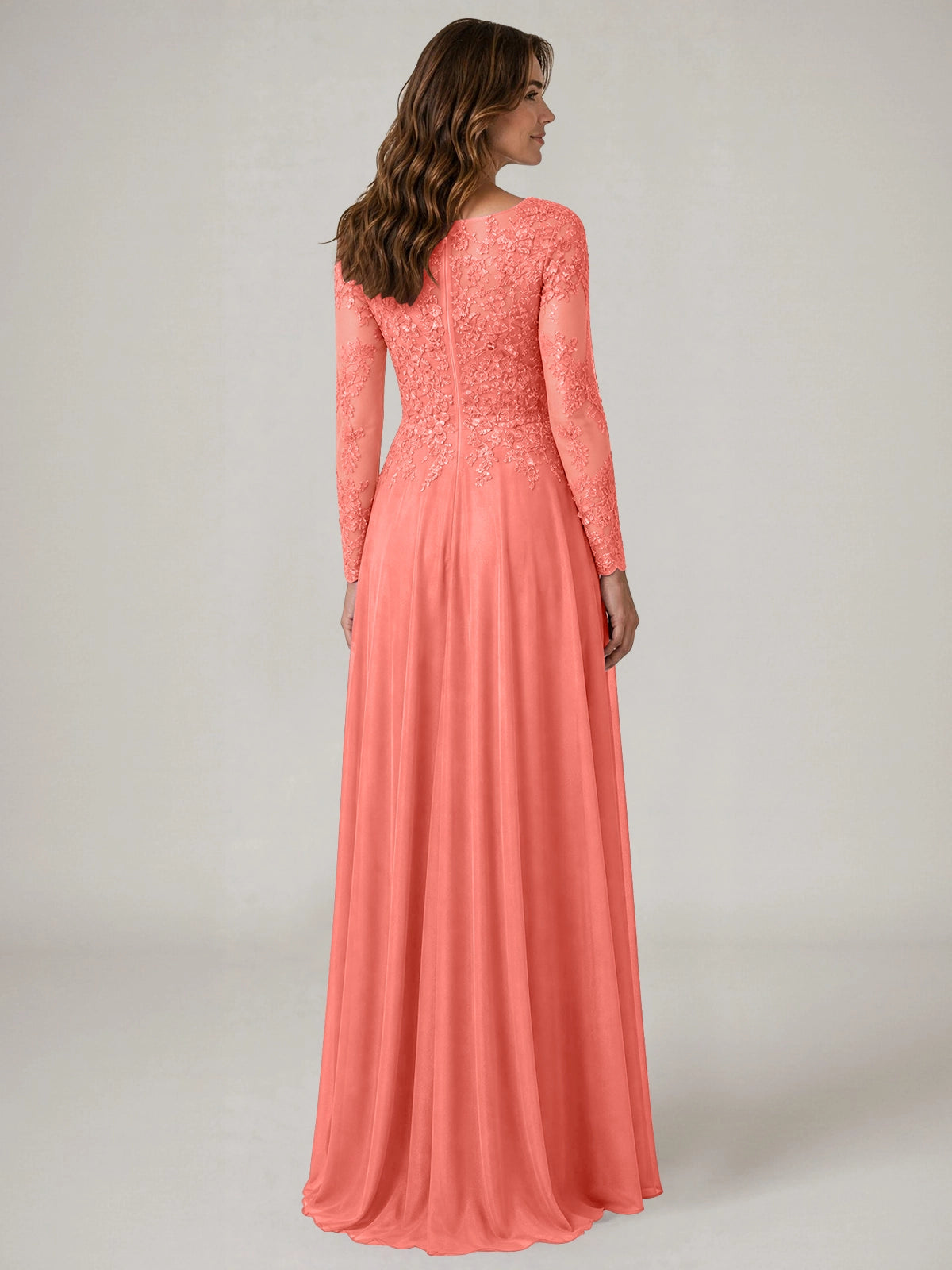 A-line Mother of the Bride Dress with Appliques