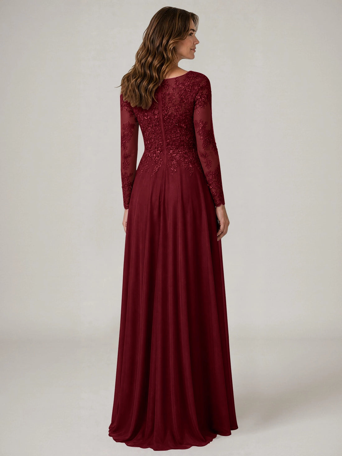 A-line Mother of the Bride Dress with Appliques