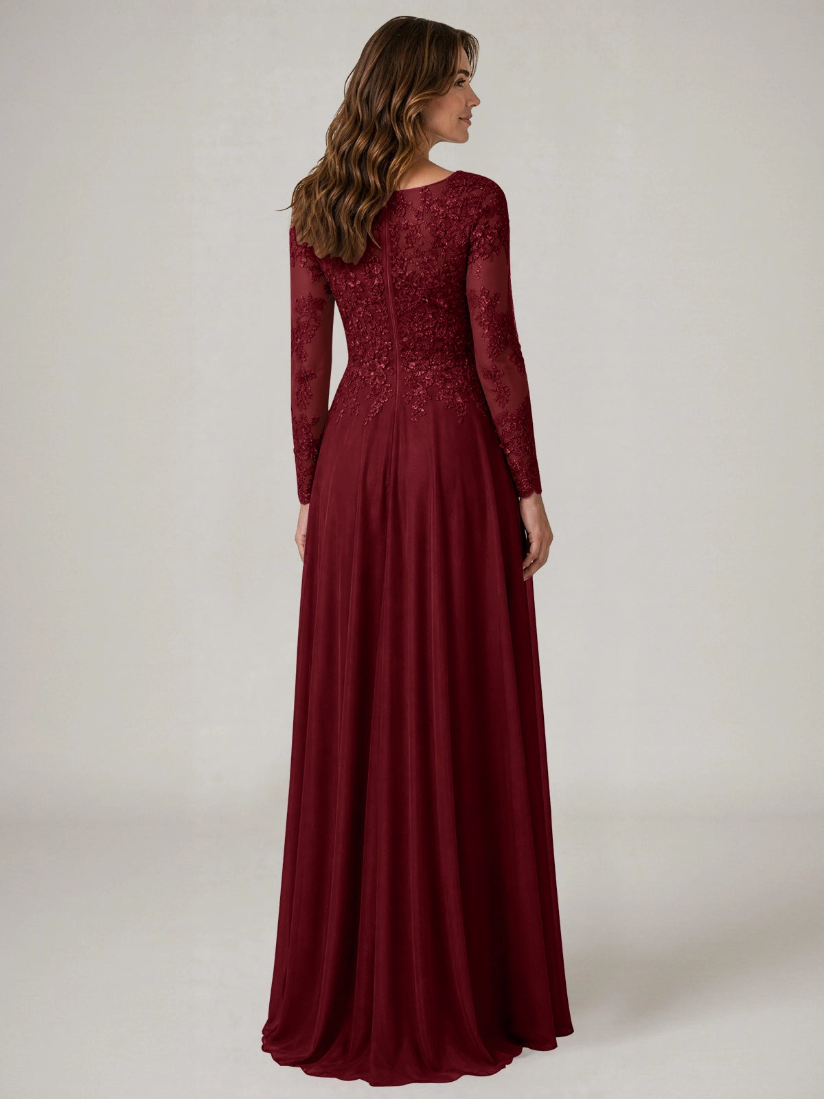 A-line Mother of the Bride Dress with Appliques